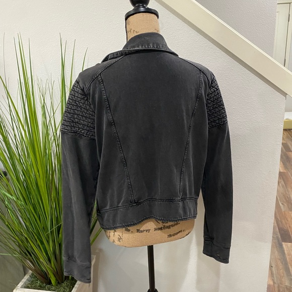 bp moto biker inspired jacket/ blazer in gray - Picture 5 of 8